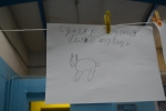 Дети выразили свои впечатления о Дне белого медведя на бумаге.